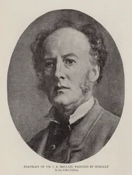 Porträt von Sir J. E. Millais, von ihm selbst gemalt